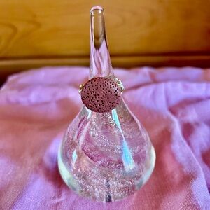 Pink Textured Stone and Silver Ring